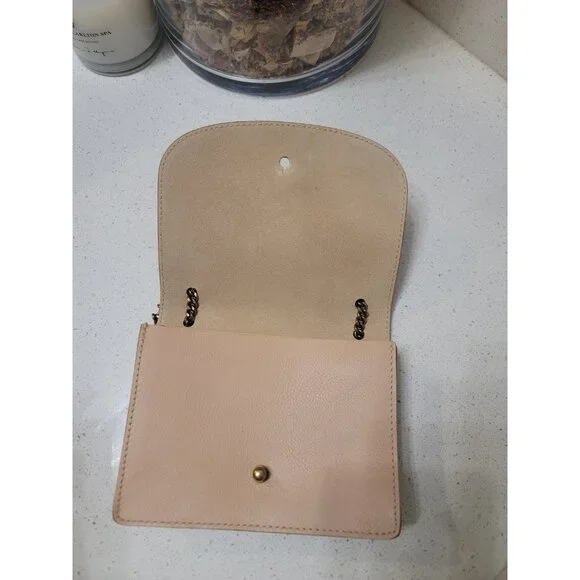 Madewell The Chain Leather Crossbody Bag Color LINEN style G8082 - Picture 4 of 7